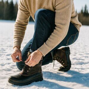 Khombu 8 Duck Boot Men Outdoor Waterproof Work Utility Winter Mid-calf Snow Shoe